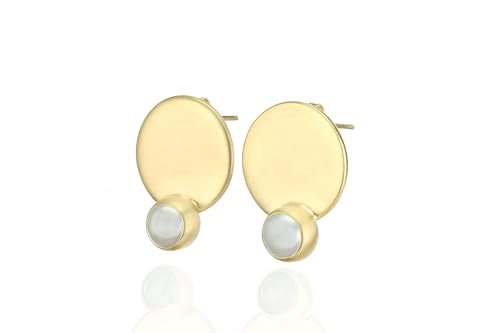 Bijoux de mariage : boucles d'oreilles perles or pour mariée et invitée - 3