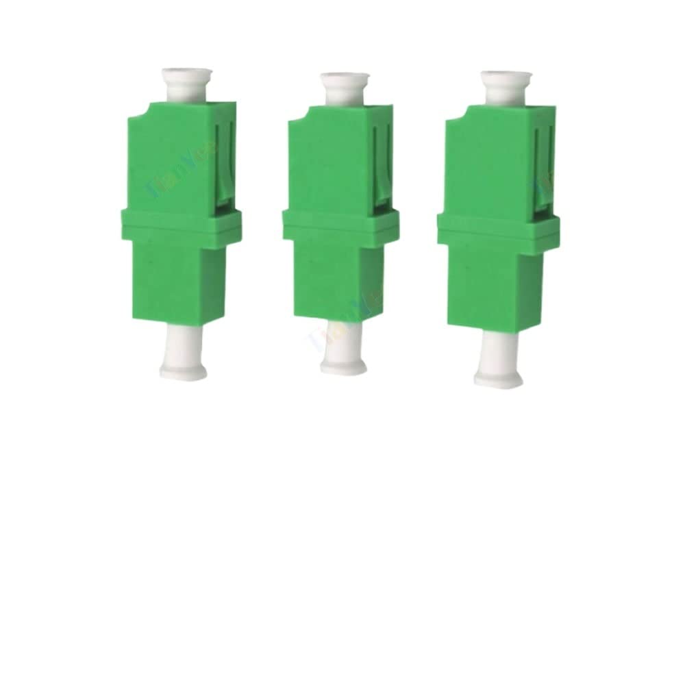 50 stücke 100~500 stücke LC APC Simplex Single-Mode Fiber Optic Adapter LC Optische Faser Koppler LC/APC Flansch LC Stecker Single Core (Color : 100pcs)
