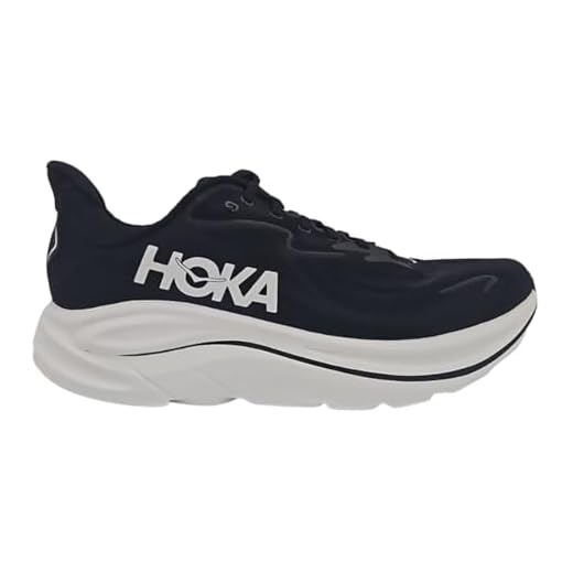 HOKA Clifton 10 Mens Shoes Size 9.5, Color: Black/White