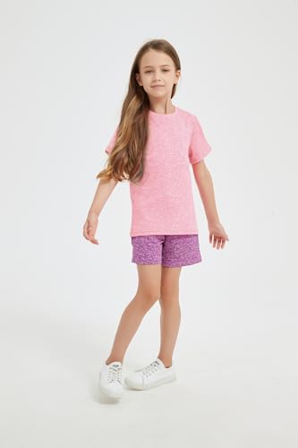 5-Pack Girls' Short Sleeve T-Shirts Youth Athletic Quick Dry Tops Multipack (5-18 Years)4