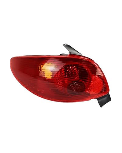 Feu arrière gauche rouge et blanc pour pare-chocs Peugeot 206