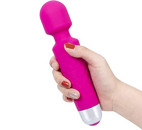 Mini Wand Massager Cordless Handheld Therapeutic Powerful Vibrate Waterproof Massager Wands with 20