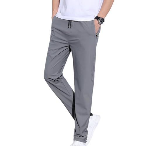 Pantalones de secado rápido hombre transpirables con tejido elástico running