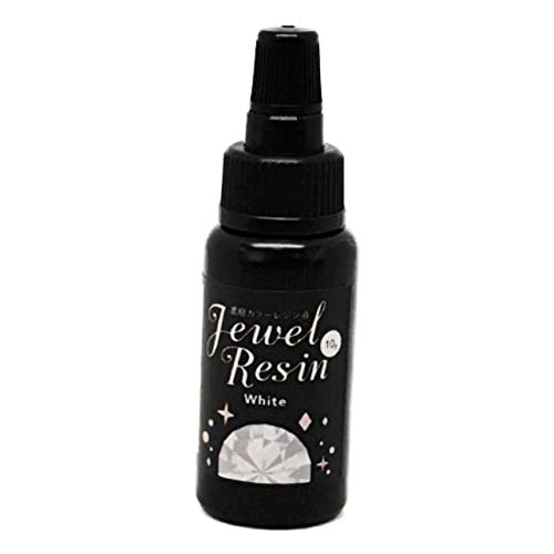 [紗や工房] 濃縮カラーレジン Jewel Resin カラーレジン 10ｇ 1本 ジュエルホワイト 白 ジュエルレジン ハンドメイド アクセサリーパーツ