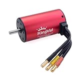 KingVal Replacement 3665 2000KV Waterproof Brushless Motor Shaft 5mm Compatible with 1/10 RC Car