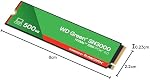 Western Digital 500Go WD Green SN3000 SSD interne NVMe - disque SSD - PCIe Gen4, M.2 2280, jusqu'à 5 000 Mo/s - WDS500G4G0E