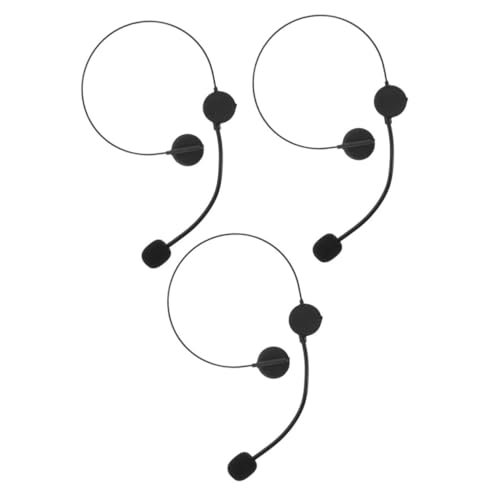 ifundom 3pezzi Prop Microfono Giocattolo Headset Cosplay Accessorio Costume Per Feste e Eventi Speciali