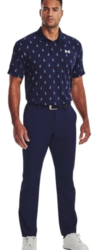 Under Armour Calças Técnicas Masculinas, (Coleção de golfe 2024) Newport Navy, 34W / 32L