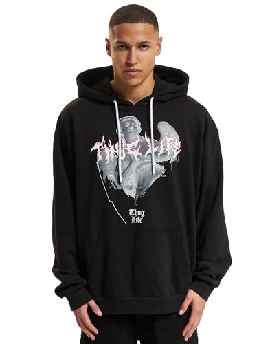 Sweat à Capuche Noir XXL Thug Life pour vos Soirées Urbaines et Détente