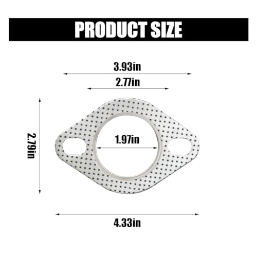 Joycourt JOYCOURT-KKRH81 2Pcs Car Exhaust Gasket thumb #1