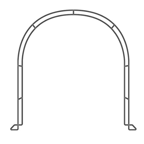 per rampicanti, metallo per decorazione esterna, 1,9 m x 2, pergolato leggero, perfetto per fiori e piante, ed elegante