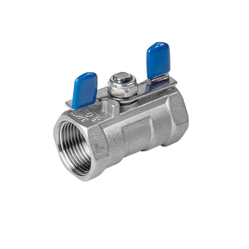 Válvula de bola DN20 de una pieza fabricada en resistente acero inoxidable 304 con manija 316L 5