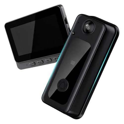 Yubbuio スマートビデオドアベル ワイヤレスインターホン HD監視 家庭用 4.3インチスクリーン 16G付き (ドアベル + 4.3インチ)