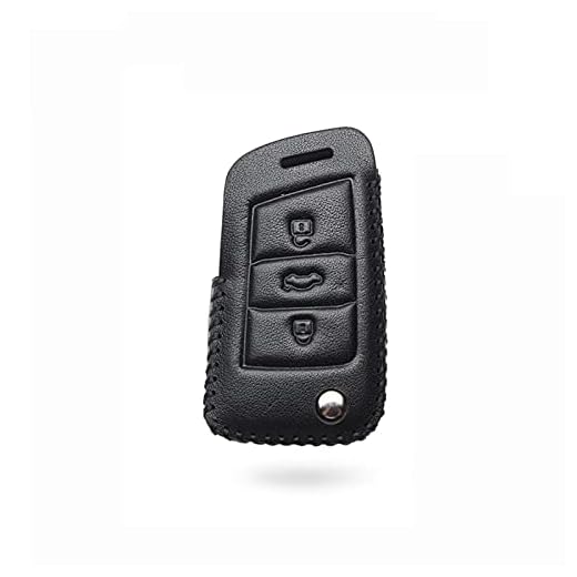 Läderbil nyckel fodral täcka bil styling ， passar till Skoda Octavia A5 A7 Rapid Yeti Fabia Superb Kodiaq Key Bag Holder