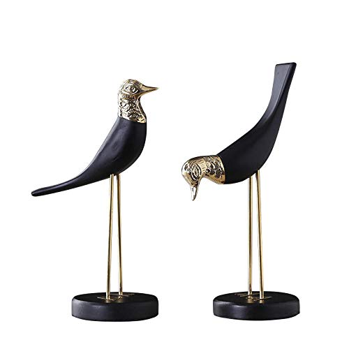 Statue oiseau en cuivre pour styliser un meuble de salon trop vide