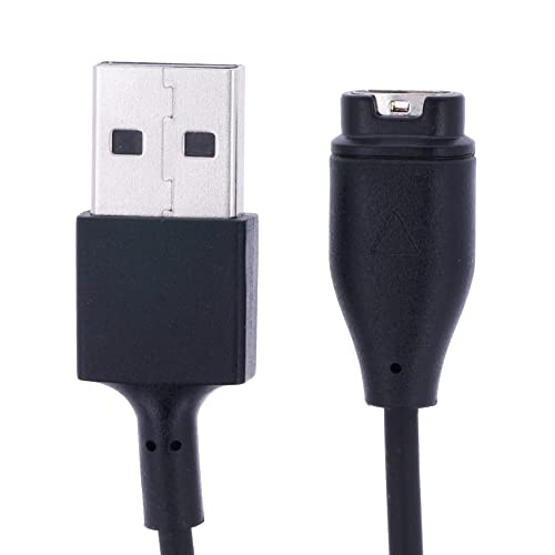 Cable Cargador para Relojes Garmin Fenix, Forerunner, Approach, Vivoactive, Vivomove, Venu, Instinct Tactical, 1M, Color Negro