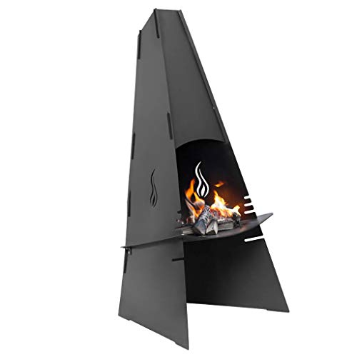 Preisvergleich Produktbild Aduro Gartenkamin (Qualitätsstahl Schwarz)