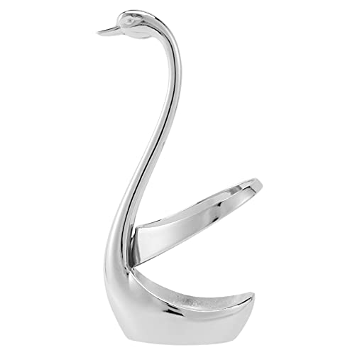 Janasiba Edelstahl und Loeffel Halter, Dekoration Geschirr Set Kueche Werkzeuge Swan Halter Besteck Halter, Valentinstag/Hochzeit