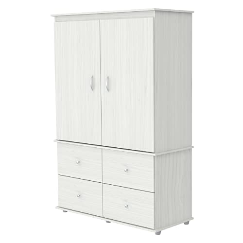 Inval America Laricina-White Armoire/ Audio/Video Combo #TOP3