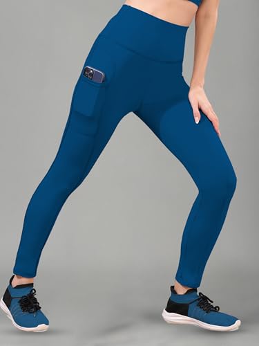 Image of Women High Rise Gym Wear Tights Stretchable Yoga Pants Fitness Leggings Gym Pants Multipurpose Slim Fit Track Pant Workout Active Wear Lower