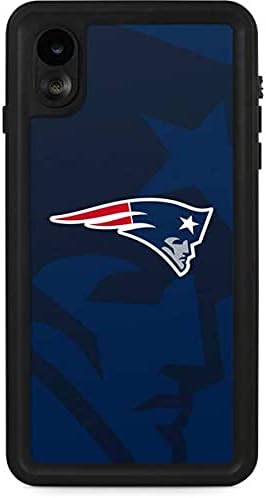 Skinit Waterproof Phone Case Compatible with iPhone XR - Officially Licensed NFL New England Patriots Double Vision Design
