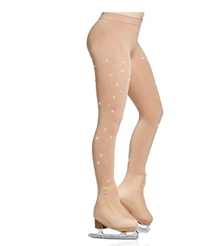 Mondor 912 Rhinestones Boot Cover Ice Skating Tights (Size 4-6)