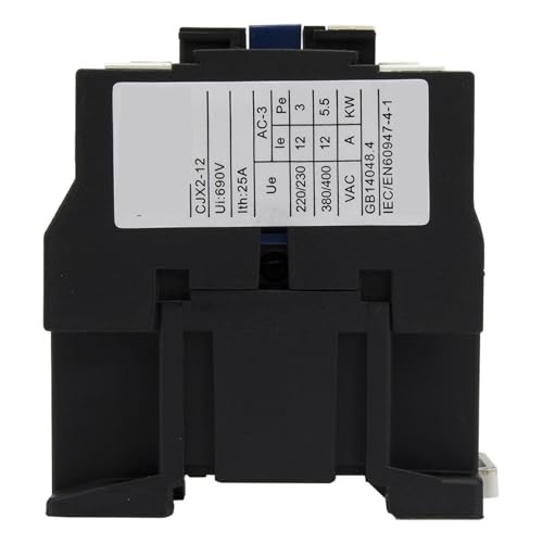 Contacteur triphasé CJX2-1201 12A pour automatisme et commande 110V - 3