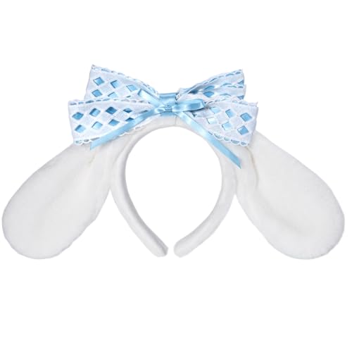 Chasing DreamsMRL Anime Plush Ears Headband Furry Bunny Ears Halloween Adults Costume Cosplay Fits for Women 18+ (Blue)