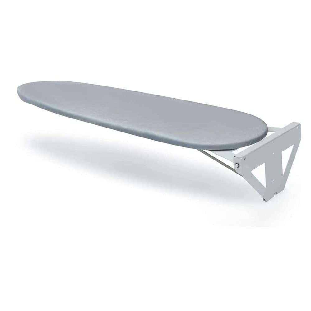 Tabla de Planchar compacta montada en la Pared, Placa de fijación de Pared Plegable desplegable con Cubierta Resistente al Calor para lavandería doméstica