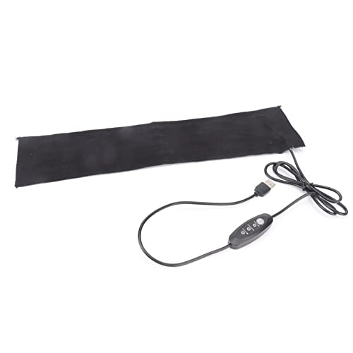USB Heating Pad, Portable Heating Pad 3 Gear Temperature Adjustment Foldable Carbon Fiber Heating Film DC 5V for Shoulders and Portable Use