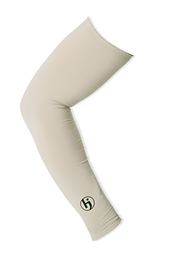 HJ Glove Khaki Soleeve UV Sun Sleeve, Medium, Pair
