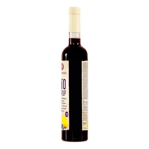 Sirop cassis-citron bio boisson vegan fruitée fraîche Höllinger verre