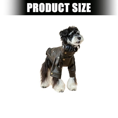 Ropa de invierno para cachorros y perros pequeños abrigo resistente al viento elegante 6