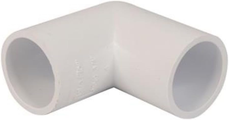 White Reducer 1 Inch MNPT Male Pipe Thread x 3/4 Inch FNPT Female PVC Reducing Bushing SCH 40 Adapter -1pcs
