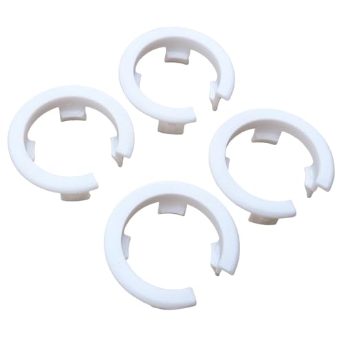 ULEIVA Ersatz Klemmbuchse 4 Stck Weiss kompatibel mit EURA Heizkörper Seitenverkleidung