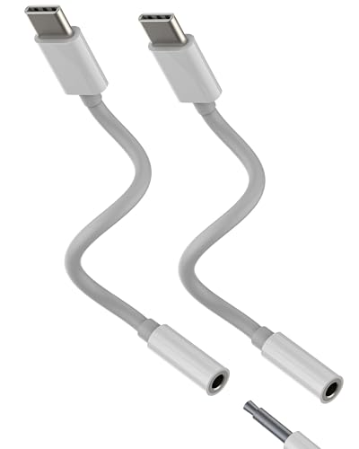 USB C to 3.5mm�C���z���W���b�N�A�_�v�^�[�i2����jType-C�I�X�h���O�� �Ή�iPhone 16 15 Pro Max�Ή�Samsung �Ή�iPad Android�p DAC�I�[�f�B�I Apple AUX�ԍڑΉ�