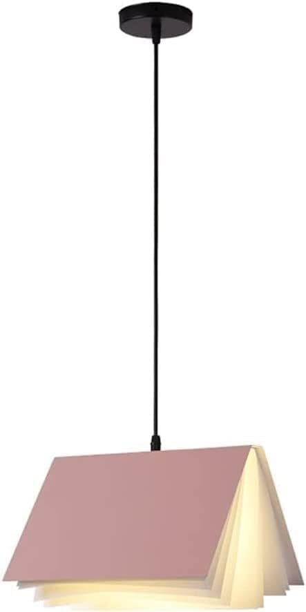 Plafonnier livre moderne lustre noir cuisine suspension géométrique métal