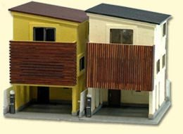 Amazon | トミーテック ジオコレ 建物コレクション 017 狭小住宅B