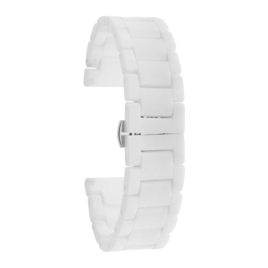LOOM TREE® Ceramic Watchband Link Replacement Smart Watch Strap Steel Buckle White 20mm| Watches, Parts & Accessories | Wristwatch Bands (B09ZTRNQ5G) Amazon Price History, Amazon Price Tracker