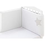 Pekebaby Stella - Protector desenfundable cuna, color gris