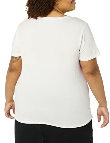 Image of Amazon Essentials Women's Plus Size Short-Sleeve V-Neck T-Shirt