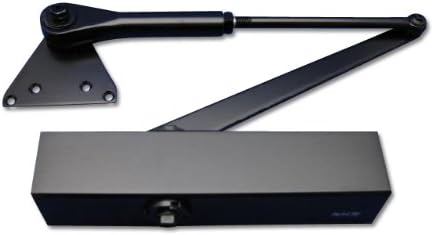 Amazon ニッカナ Nhn ドアクローザー ドアチェック 132p ブラック色ストップ付 ドア用金物
