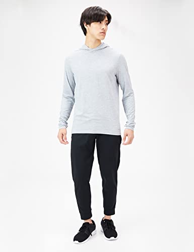 サムネイル [Amazon Essentials] プルオーバーパーカー テックウェア ストレッチ 長袖 メンズ ライトグレー, スペースダイ M 商品画像2