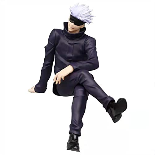 Gojo Satoru Figura Jujutsu Kaisen Anime Figure Collezione Ornamenti Cosplay Maschera Action Figurine Modello Giocattolo per Auto Camera Letto Comodino