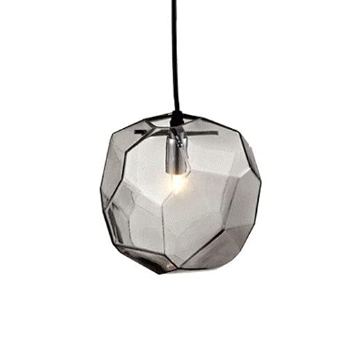 Lampe de suspension en verre au mode créatif et forme asymétrique