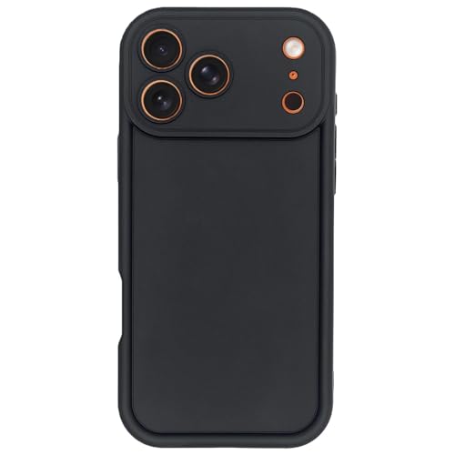 Image of Puxicu Slim Case for iPhone 17 Pro Max, Enhanced Camera Protection, Shockproof Skin-Friendly Touch Soft Case Cover for iPhone 17 Pro Max Phone 6.9 inch, Black