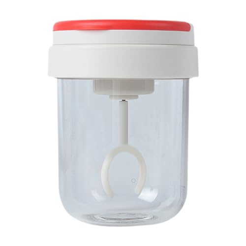 PRIMUZ Taza agitadora, taza de café con agitación automática de 200 ml, taza de café eléctrica que funciona con pilas, taza mezcladora giratoria para el hogar, cocina, viajes