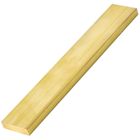 1/4" x 1" Brass Flat Bar Blank 6" Long Solid Brass Thin Plate C360 Flat Mill Stock (1/4x1x6 inch, 1) Cover