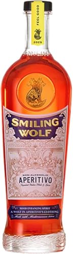 Smiling Wolf Aperitivo | Feel Good | Alcohol Alternative | Functional Alcohol Free Aperol | Mood Enhancing Spirit with Natural Nootropics & B Vitamins | Premium Non Alcoholic | 700ml Bottle