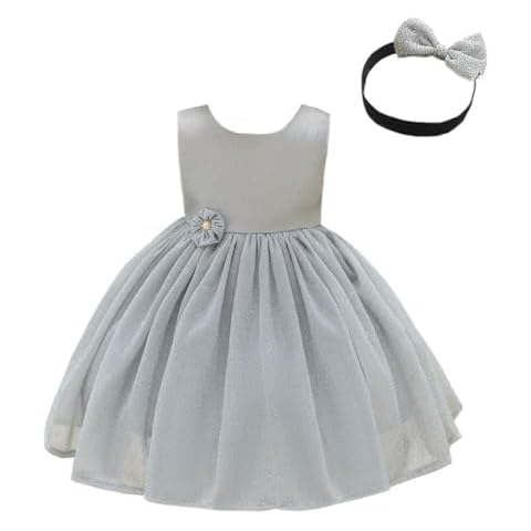 Lito Angels Silver Flower Girl Dress Cover